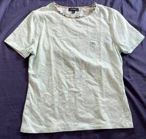 バーバリー ロンドン BURBERRY LONDON Tシャツ カットソー 半袖 刺繍ロゴ 丸首 L カラフル