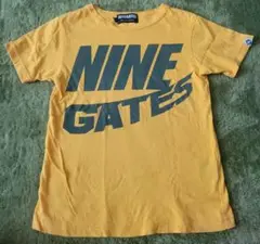 ナインゲイツ　NINE GATES 120 スニーカー柄　イエロー　Tシャツ