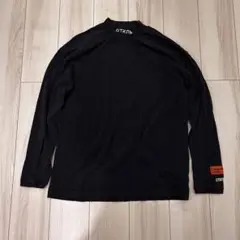 HERON PRESTON 長袖Tシャツ　ブラック　モックネック