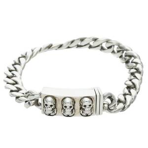 クロムハーツ Chrome Hearts ID BBY FOTI/ベイビーIDフォティ サイズ:25LINK シルバーブレスレット 中古 SS13