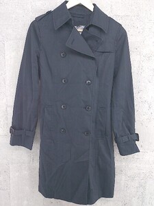 ◇ ◎ green label relaxing グリーンレーベル UNITED ARROWS 長袖 ステンカラー コート サイズ40 ネイビー レディース