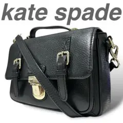 美品 kate spade ショルダー ハンドバッグ2way 斜め掛け ブラック