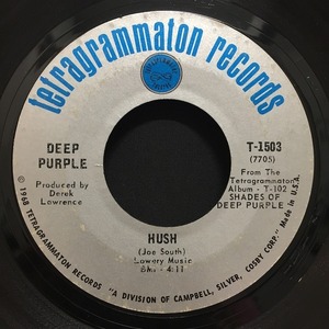 DEEP PURPLE / HUSH / ONE MORE RAINY DAY (US-ORIGINAL)