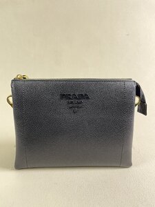 ■【美品】 プラダ Prada ショルダー斜め掛けバッグ メンズ ブラック