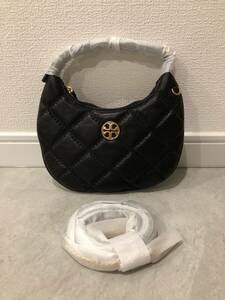 新品トリーバーチ TORY BURCH WILLA MINI CRESCENT BAG ブラック