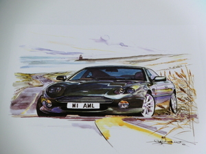 bowイラスト-262/ Aston Martin DB7 Vantage // アストンマーチン -262-2000.04//1枚のみ