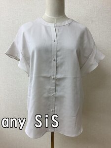 エニィスィス (any SiS) 袖フレアブラウス オフホワイト サイズ4