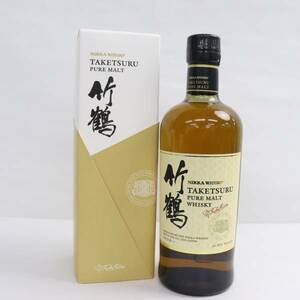 1円~NIKKA（ニッカ）竹鶴 ピュアモルト 白ラベル 海外流通 英語ラベル 43％ 700ml T24E250002