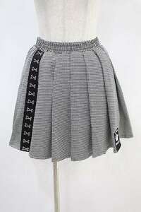 NieR Clothing / 千鳥柄MINI SKIRT 黒 H-24-09-03-1040-PU-SK-KB-ZH