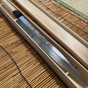 龍の彫刻　和包丁　柳刃刃渡り320mm Japanese kitchen knife art sculpture