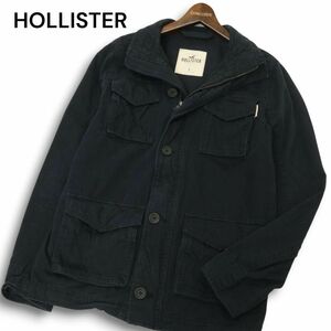 HOLLISTER ホリスター 通年★ Mー65 ミリタリー フィールド ワーク ジャケット Sz.S メンズ ネイビー　C4T09783_A#O