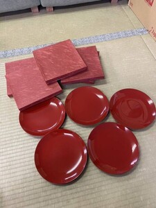 戸0719 漆器 菓子皿 小皿 茶道具 食器