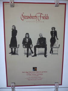 @中古 当時物 レトロ ミュージシャン 歌手 バンド Strawberry fields ストロベリー・フィールズ NOUVELLE PARFUM ポスター サイズB2 管理1