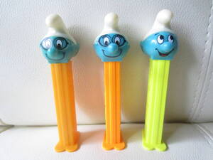 ★【送料込み】 「ペッツ　PEZ」 『スマーフ』３本セット 　★