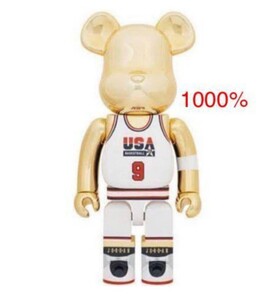 新品　送料無料　正規品　BE@RBRICK　エアジョーダン　ベアブリック　チームUSA　ベアブリック　1000%　ジョーダン　メディコムトイ