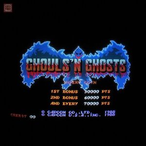 1円〜 CAPCOM GHOULS’N GHOSTS 海外版 大魔界村 カプコン 動作確認済【20