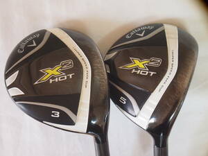 キャロウェイFW:X2ーHOT（３W＋５W）2本セット（フレックスR）