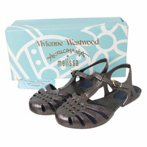 Vivienne Westwood ヴィヴィアン・ウエストウッド Melissa メリッサ コラボ サンダル ラメ ANGLO MANIA NT Bランク