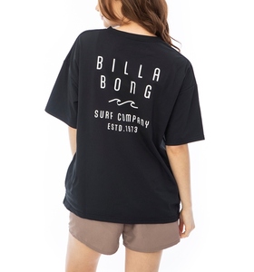 【SALE】★送料無料★2023春夏 新品【BILLABONG/ビラボン】 LOGO S/S TEE RASH水陸両用ラッシュガード BLK レディースL BD013-876