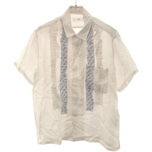 TOGA VIRILIS トーガ ビリリース 20SS Cupura frill shirt キュプラフリルショートスリーブシャツ TV01-FJ311 ホワイト 44 ITEOCSO1JEUC