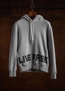 COMME des GARCONS HOMME DEUX コムデギャルソンオムドゥ LIVE FREE プリントパーカー パーカー S 中古