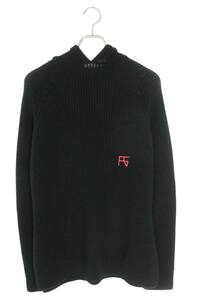 ラフシモンズ RAF SIMONS 18AW サイズ:XS サイドスリット RSニットパーカー 中古 BS99