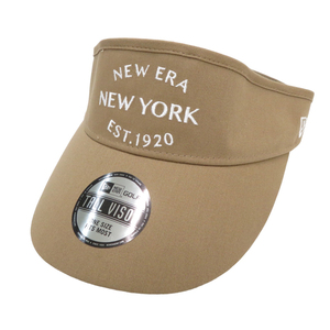 【新品】NEW ERA ニューエラ 13327824 2022年モデル サンバイザー ベージュ系 OSFM [240101203663] ゴルフウェア