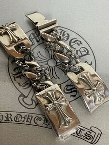 美品/クロムハーツ/Chrome hearts/ウォッチ　ブレスレット　CHクロス　スターリングシルバー925 時計ブレスレット