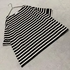 【GLOBAL WORK】(S) ボーダー 半袖Tシャツ トップス