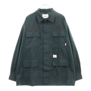 ダブルタップス 24SS JMOD 01 LS COTTON RIPSTOP IDENTITY リップストップ アイデンティティ コットン ミリタリージャケット 241WVDT-SHM01