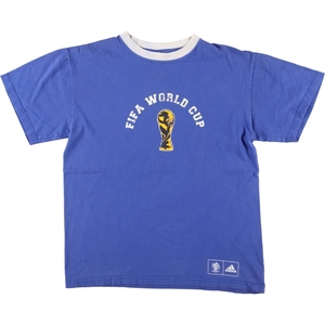 古着 00年代 アディダス adidas FIFA WORLD CUP ロゴプリントTシャツ メンズM相当 /eaa439139