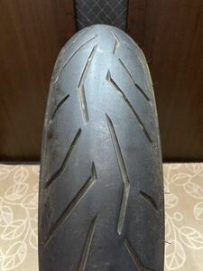 中古MCタイヤ PIRELLI DIABLO ROSSOⅡ 110/70R17 ピレリ ディアブロ ロッソ2 110 70 17 1118 K3465