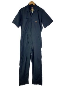 DICKIES◆オーバーオール/M/コットン/BLK/半袖//