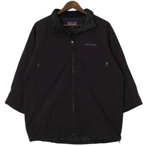 patagonia パタゴニア ソーラーウィンドジャケット PRIMALOFT アウトドア ブラック (メンズ L) 中古 古着 A1621