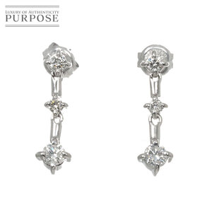 ダイヤ 0.17ct/0.17ct ピアス K18 WG ホワイトゴールド 750 Diamond Earrings Pierced 90257245