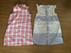 ☆女の子 120サイズ ワンピース セット売り☆数回使用のみの美品☆HAKKA KIDS と ユニクロ UNIQLO製の2枚組☆とても かわいい オススメ☆