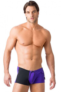 即決新品 グレッグ・オム Gregg Homme 102635 Magnetic Swim Trunk パープル色　現品表記サイズ S