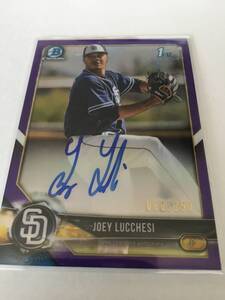 【Mets移籍/Joey Lucchesi】2018 1st Bowman Chrome Purple Refractor /250 