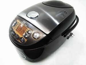 ★ 動作品 ZOJIRUSHI 象印 炊飯器 5合炊き IH炊飯ジャー NP-VZ10型 ダークブラウン×シルバー 2018年製 1216-337E□ @100★