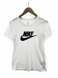 NIKE ナイキ ロゴプリント Tシャツ sizeL/ホワイト ■◆ ☆ eac9 レディース