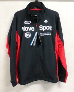 即決お買得♪デサント◆MoveSport◆ジュニア用トレーニングスーツ(黒)size150cm◆JF10/JG10◆ジャージ上下・ドライトランスファー