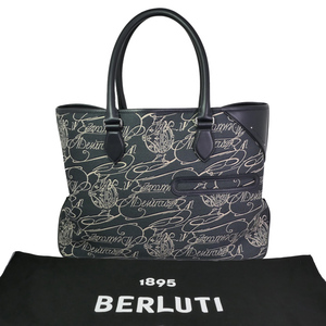 BERLUTI ベルルッティ トゥジュール スクリット アラベスクキャンバス トートバッグ 超美品・ほぼ未使用 送料無料 質屋 神戸つじの