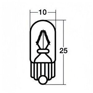 スタンレー(STANLEY) バイク メーター球 メーターポジション球 WB121 12V1.7W