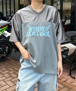 「sedacle」 7分袖Tシャツ MEDIUM シルバー メンズ