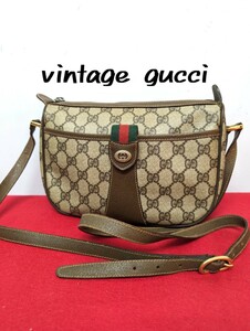 希少！gucci ショルダーバッグ シェリーライン オールドグッチ GG柄 レア