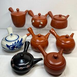 急須 8点 まとめて　在銘　常滑焼　等　煎茶道具　茶道具　煎茶器　陶器　和食器　