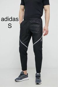 S adidas アディダス メンズ 陸上/ランニング ウインドパンツ OCEAN PANT PB M GU0281 フリース 裏起毛 裾ジップ ランニングパンツ 黒