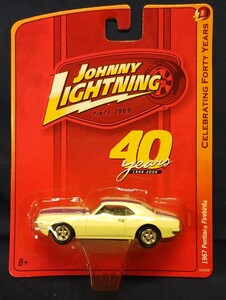 ジョニーライトニング 1/64 67年型？ポンティアック ファイアーバード JOHNNY LIGHTNING Pontiac Fire Bird 傷み有り