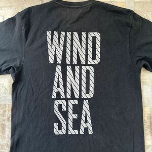 1円 WIND AND SEA ウィンダンシー Tシャツ サイズL ブラック 黒