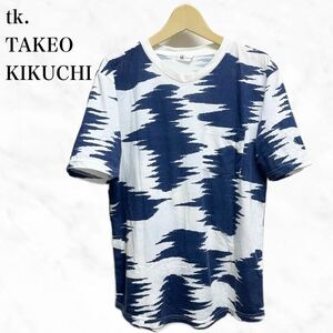 tk.TAKEO KIKUCHI 半袖Tシャツ　総柄Tシャツ　トップスカットソー